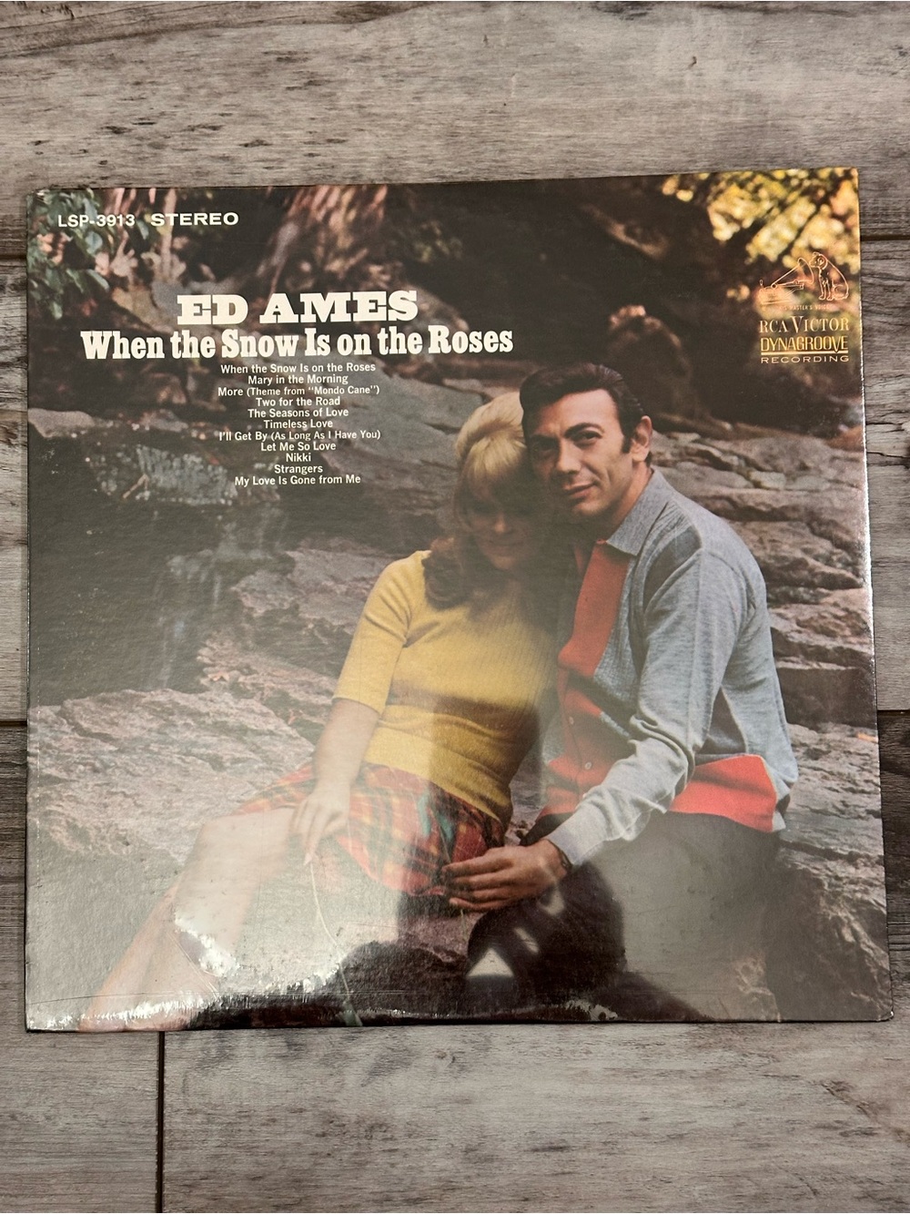 Ed Ames 'When the Snow Is on the Roses' Vintage Wall Art - Sealed